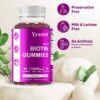 Raspberry Biotin Gummies Hair Nails