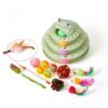 Interactive Cat Tower Turntable Toy